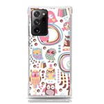 Cute Owl Bird Animal Pattern Samsung Galaxy Note 20 Ultra TPU UV Case Front