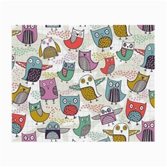 Owl Animal Bird Pattern Small Glasses Cloth
