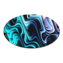 Nature Water Wave Architecture Oval Magnet