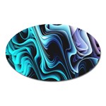 Nature Water Wave Architecture Oval Magnet Front