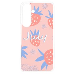 July Summer Strawberry Pink Berry Samsung Galaxy S24 6 2 Inch Tpu Uv Case
