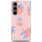 July Summer Strawberry Pink Berry Samsung Galaxy S24 6.2 Inch TPU UV Case Front