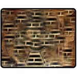 Textures Brown Wood Fleece Blanket (Medium) 60 x50  Blanket Front