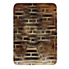 Textures Brown Wood Rectangular Glass Fridge Magnet (4 Pack)