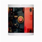 Tech Technology Pattern White Mug Center