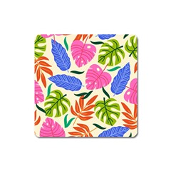 Tropical Sheets Summer Beach Square Magnet