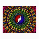 Grateful Dead Bear Pattern Small Glasses Cloth (2 Sides) Back