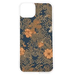 Seamless Pattern Patterns Leaves Vintage Iphone 15 Tpu Uv Print Case