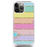 Pastel, Butterfly, Spring, Stripes, iPhone 13 Pro Max TPU UV Print Case Front
