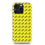 Fern Pattern 2 Yellow iPhone 15 Pro TPU UV Print Case Front