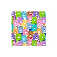 Care Bears, Adorable, Art Square Magnet