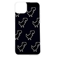 Cute Black, Dinosaur Iphone 15 Tpu Uv Print Case