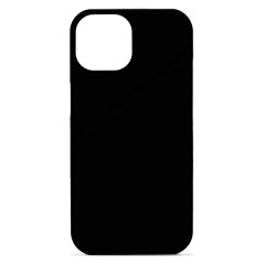 Plain Black Black Iphone 15 Black Uv Print Pc Hardshell Case