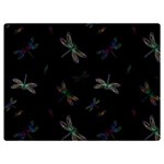 Background Pattern Dragonfly Premium Plush Fleece Blanket (Extra Small) 40 x30  Blanket Front