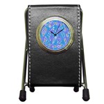 Background Abstract Texture Pattern Pen Holder Desk Clock Front