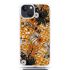 Leaf Yellow Point Flower White Iphone 13 Tpu Uv Print Case