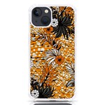 Leaf Yellow Point Flower White iPhone 13 TPU UV Print Case Front