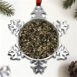 Camouflage Army Survival Uniform Metal Small Snowflake Ornament Front