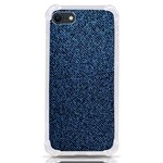 Blue Denim Fabric iPhone SE Front