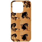 Carton, Brown iPhone 15 Pro Black UV Print PC Hardshell Case Front