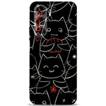 Catty Samsung Galaxy S24 Plus 6.7 Inch Black TPU UV Case Front