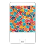 floral and leaves pattern Name Card Style USB Flash Drive Back