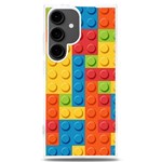 Lego Bricks, Colorful Dots Background Samsung Galaxy S24 Plus 6.7 Inch TPU UV Case Front