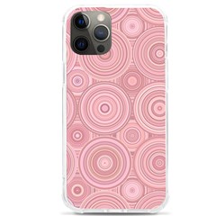 Pink Retro Texture With Circles, Retro Circles Background, Iphone 12 Pro Max Tpu Uv Print Case