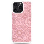 Pink Retro Texture With Circles, Retro Circles Background, iPhone 15 Pro Max TPU UV Print Case Front