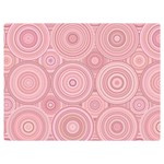 Pink Retro Texture With Circles, Retro Circles Background, Two Sides Premium Plush Fleece Blanket (Baby Size) 40 x30  Blanket Back