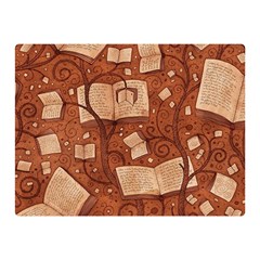 Retro Education Texture, Creative Education Background Two Sides Premium Plush Fleece Blanket (mini)