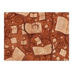Retro Education Texture, Creative Education Background Two Sides Premium Plush Fleece Blanket (Mini) 35 x27  Blanket Back