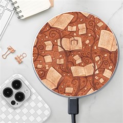 Retro Education Texture, Creative Education Background Wireless Fast Charger(white)
