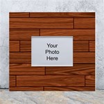 Seamless Wooden Planks Brown Wooden Background White Wall Photo Frame 5  x 7  Front
