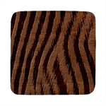 Zebra Texture, Zebra Wool, White Black Background Square Wood Guitar Pick Holder Case And Picks Set Front