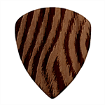 Zebra Texture, Zebra Wool, White Black Background Square Wood Guitar Pick Holder Case And Picks Set Pick