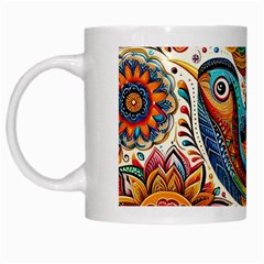 Madhubani Art A White Mug
