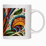 Madhubani Art A White Mug Right