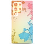 Background Pastel Geometric Lines Samsung Galaxy S24 Ultra 6.9 Inch Black TPU UV Case Front