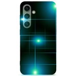 Light Shining Lighting Blue Night Samsung Galaxy S24 6.2 Inch Black TPU UV Case Front