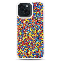Colorful Lego Texture Lego Bricks Iphone 15 Plus Tpu Uv Print Case