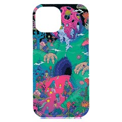 Planet Psychedelic Art Psicodelia Iphone 15 Plus Black Uv Print Pc Hardshell Case