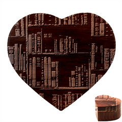 Assorted Title Of Books Piled In The Shelves Assorted Book Lot Inside The Wooden Shelf Heart Wood Jewelry Box