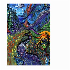 Psychedelic Digital Art Artwork Landscape Colorful Large Garden Flag (two Sides)