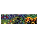 Psychedelic Digital Art Artwork Landscape Colorful Oblong Satin Scarf (16  x 60 ) Front