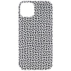 Marble Cracked Pattern Surface Iphone 15 Pro Black Uv Print Pc Hardshell Case