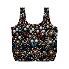 Pearls And Stones Full Print Recycle Bag (m)