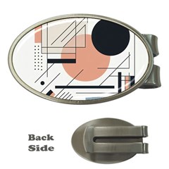 Abstract Architecture Money Clips (oval) 