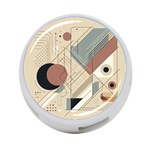 Boho Abstract Architecture 4-Port USB Hub (One Side) Front