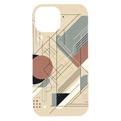 Boho Abstract Architecture Iphone 15 Plus Black Uv Print Pc Hardshell Case